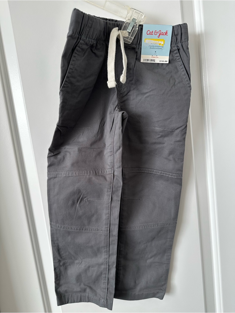 Cat & Jack Gray Toddler Pants with Drawstring and matching Camo jacket